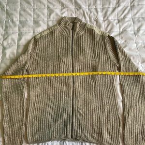 Calvin Klein Jeans Gray Full Zip Sweater Size L